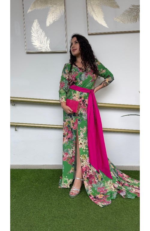 10039 VESTIDO ESTAMPADO PETALO