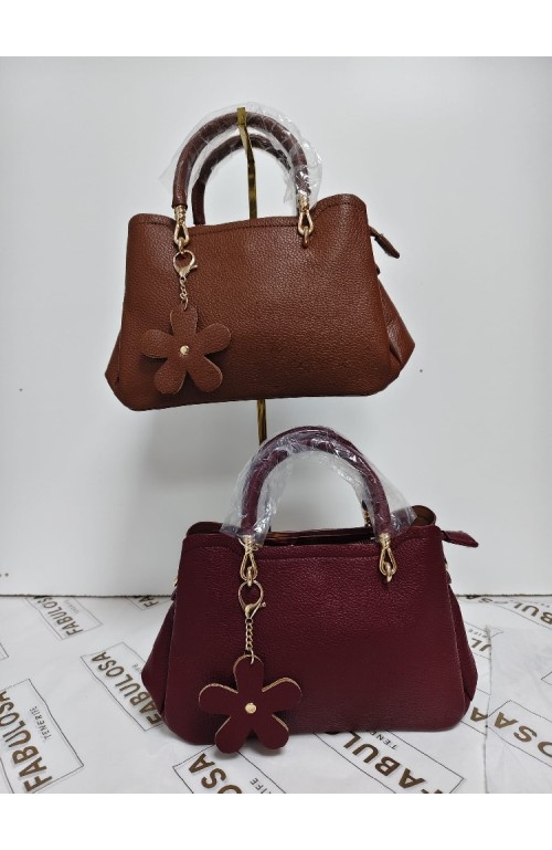 10362 MARRON BOLSO FLOR