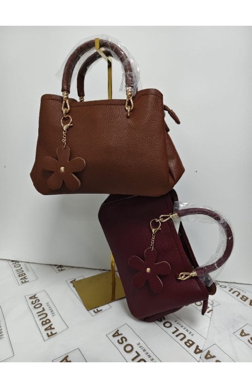 10363 MARRON BOLSO FLOR