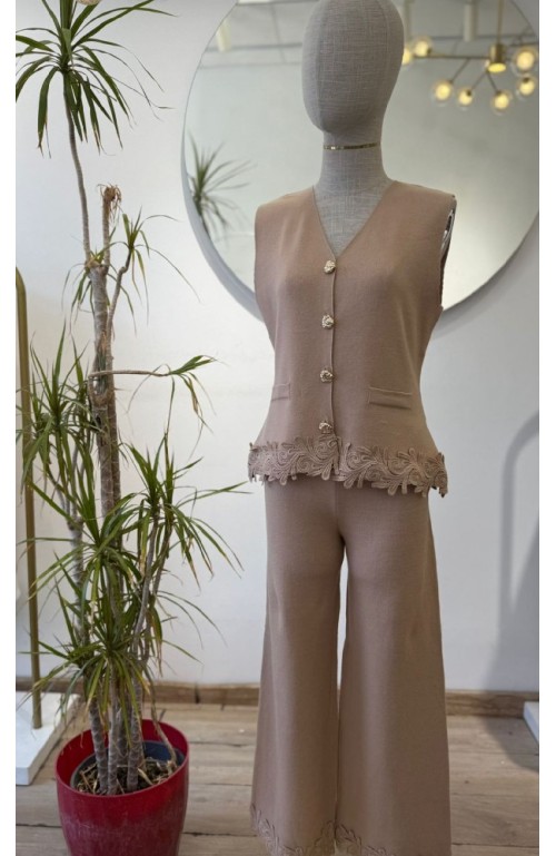 10414 NEGRO CONJUNTO BORDADO