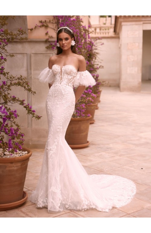 11090 BLANCO VESTIDO NOVIA ZERENE