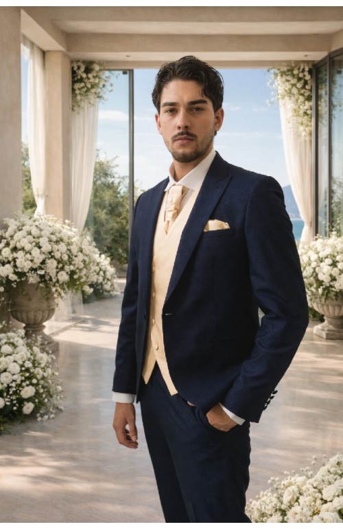 11250 AZUL NOCHE Traje Malik