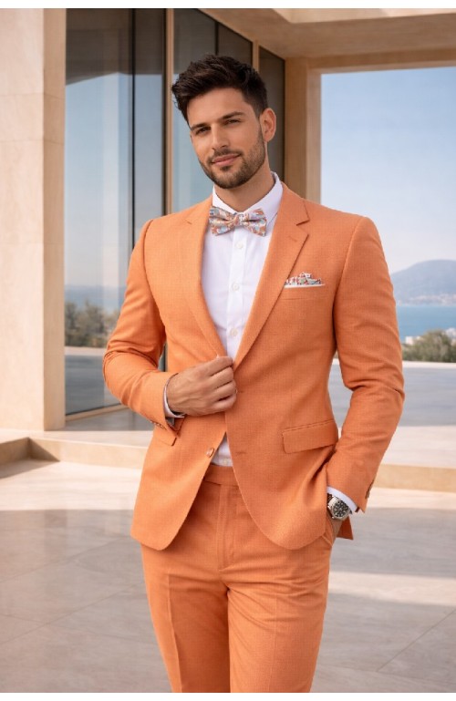 11275 MANDARINA Traje Estefano M