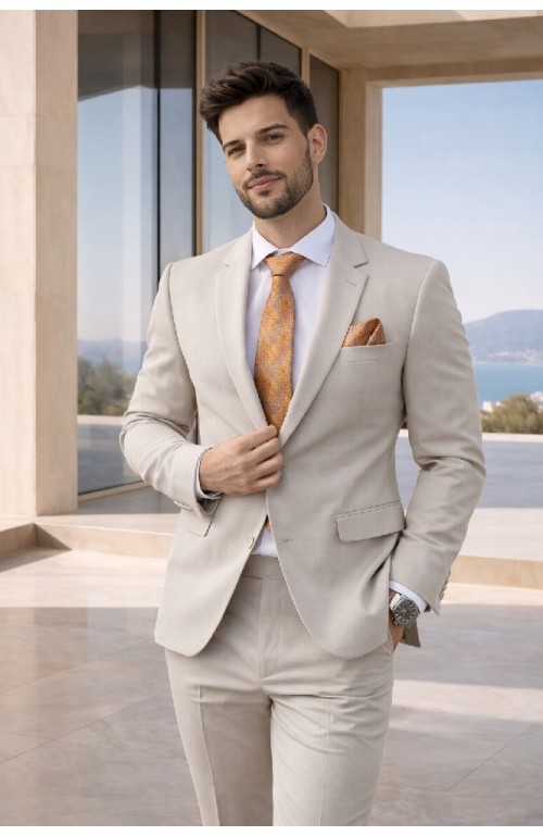 11280 GRIS PERLA Traje Izam