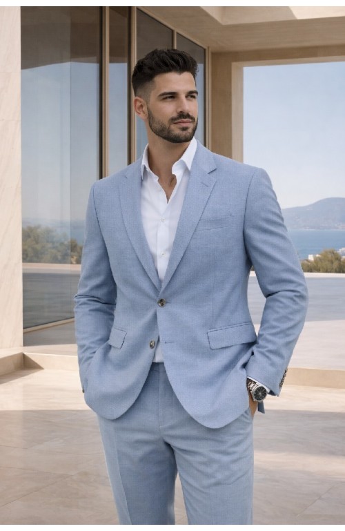 11296 AZUL CELESTE Traje Fabian A