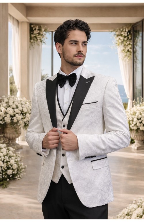 11300 BLANCO Traje + chaleco Finn blanco