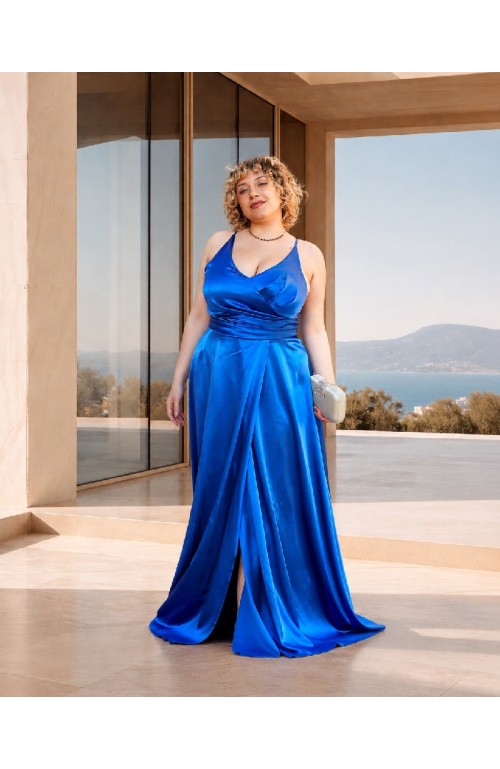 11539 VESTIDO LARGO BRILLO
