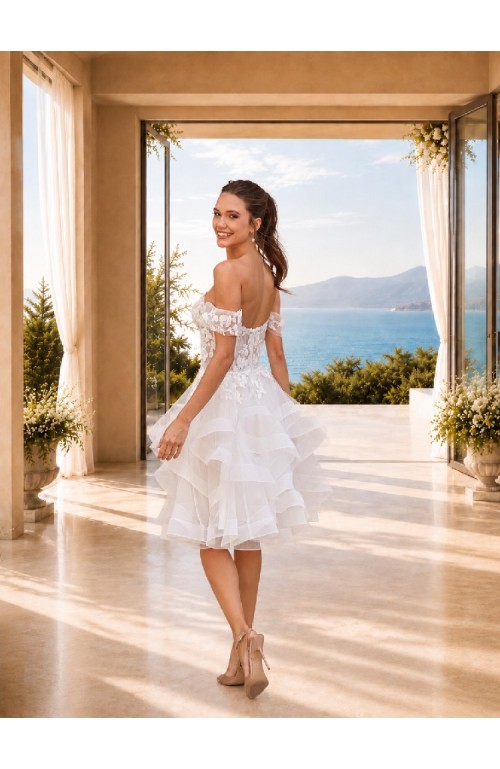 11732 VESTIDO DE NOVIA ALBA CORTA