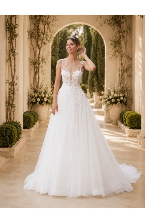 11804 Vestido novia Morganite