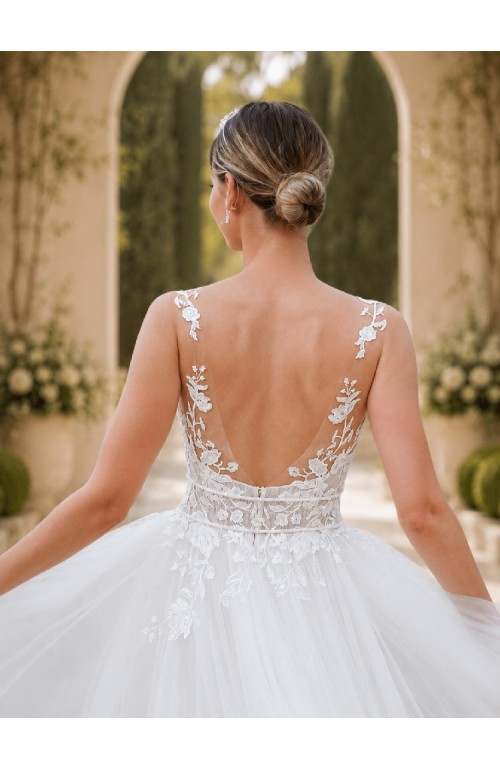 11805 Vestido novia Morganite