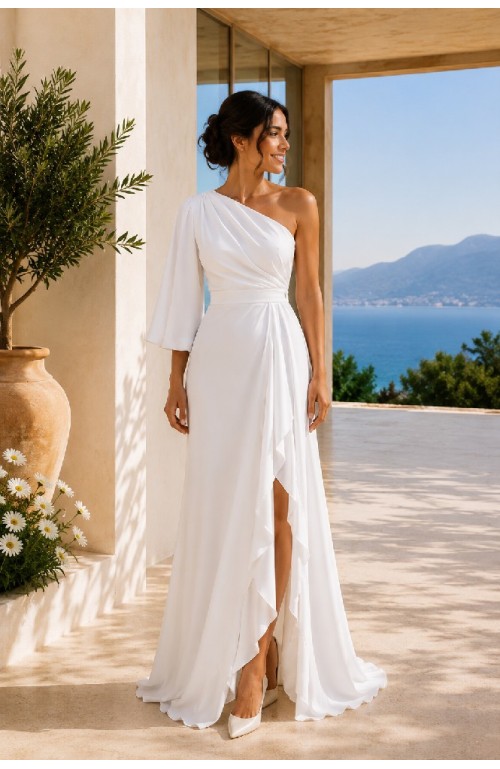 11892 VESTIDO NOVIA MANGA