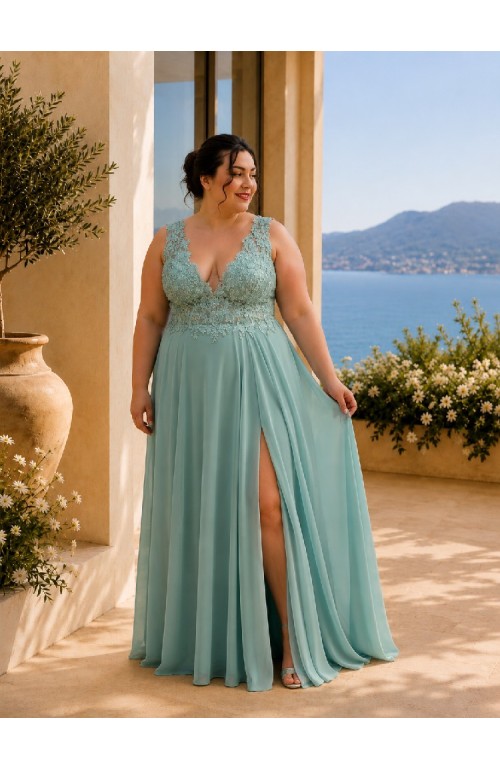 11907 Vestido Aguamarina