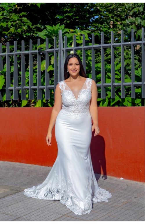 6069 Vestido novia Flavia