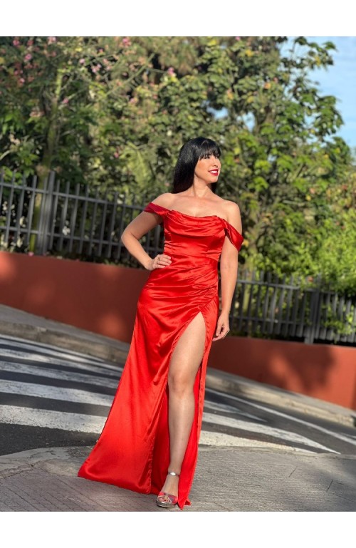 7879 ROJO Vestido Solería