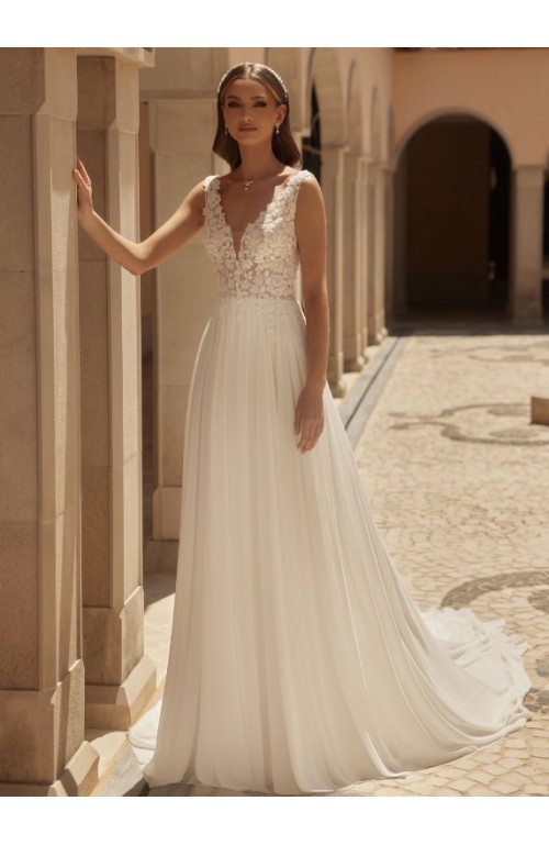 8183 Vestido novia Fluorite