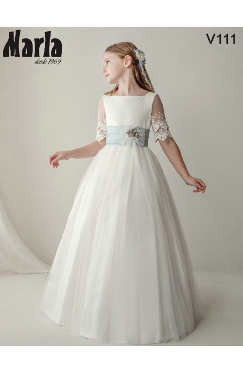 8616 VESTIDO COMUNION BAMBULA