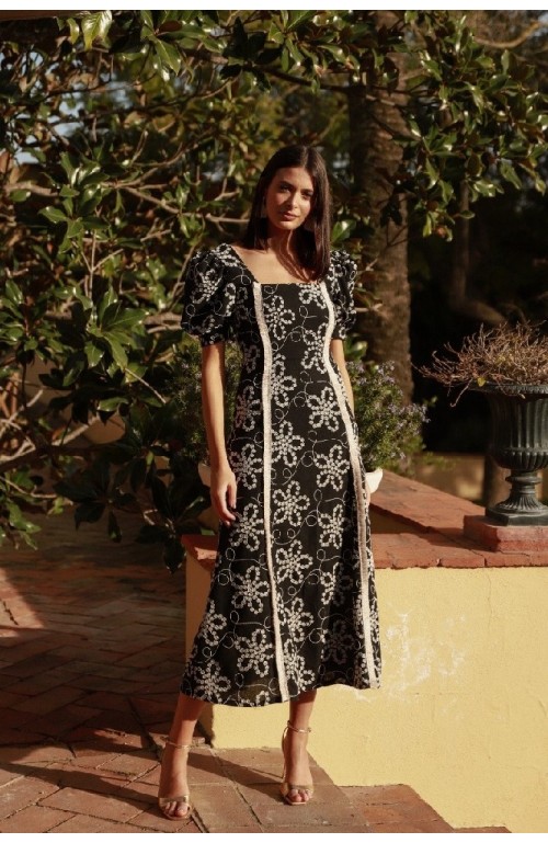 9676 VESTIDO PRADERA LINO