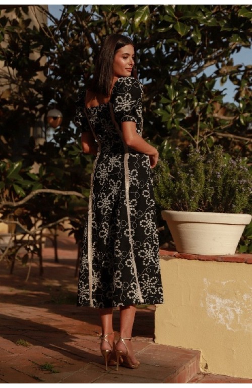 9677 VESTIDO PRADERA LINO