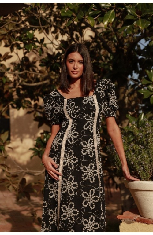 9678 VESTIDO PRADERA LINO